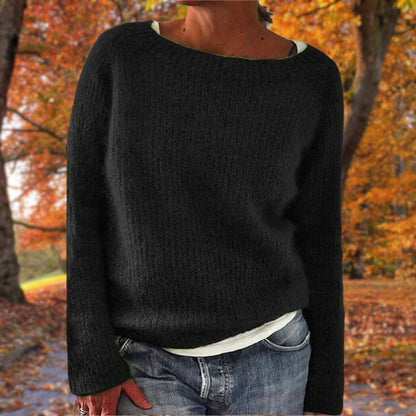 Leonie Boat Neck Layered Knit Sweater