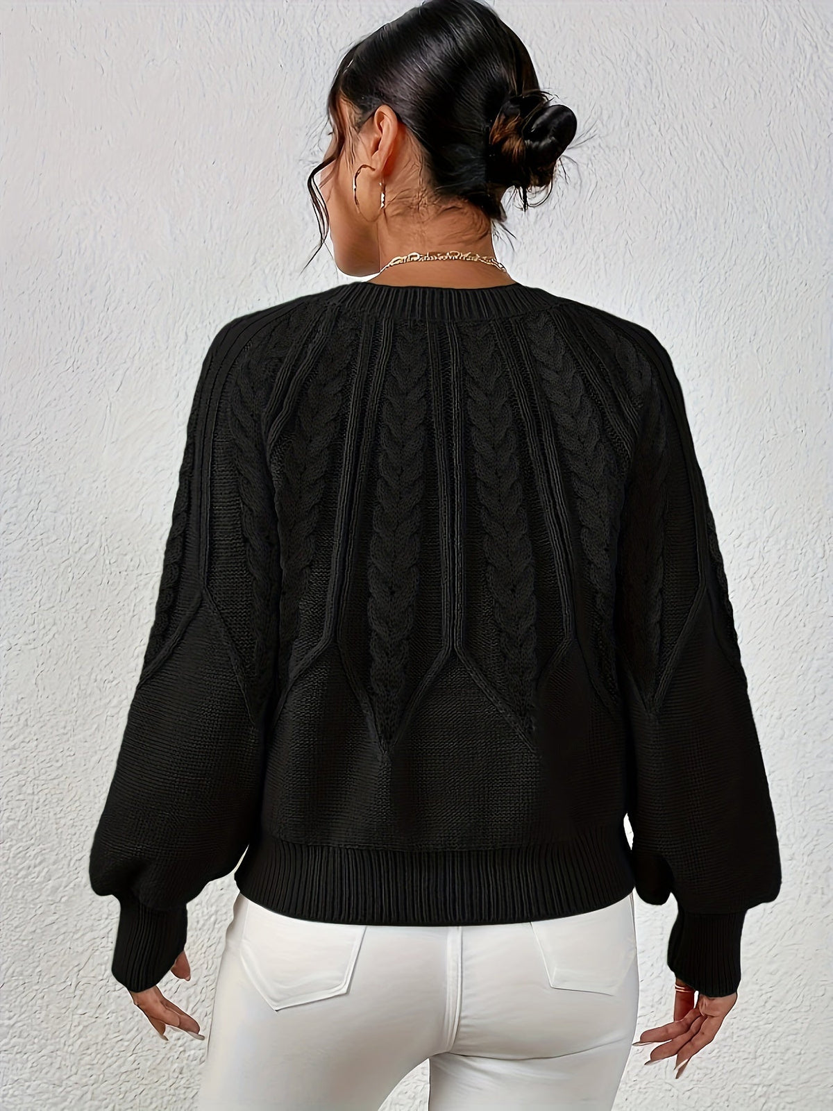 Lisandra Relaxed Cable-Knit Sweater