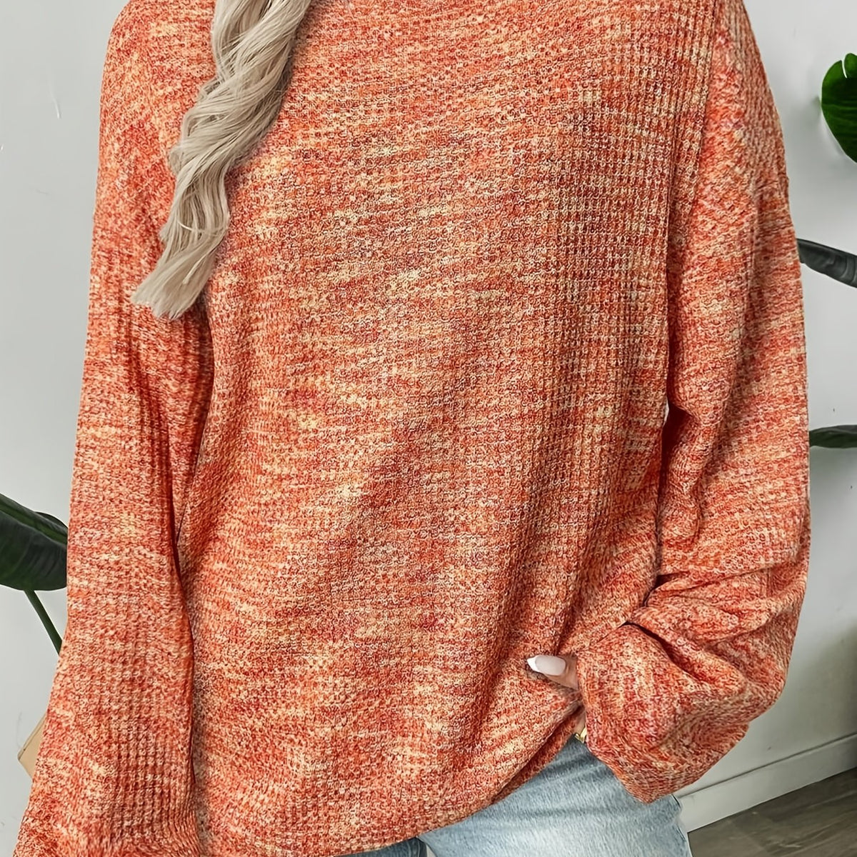 Cosette Waffle-Knit Sweater