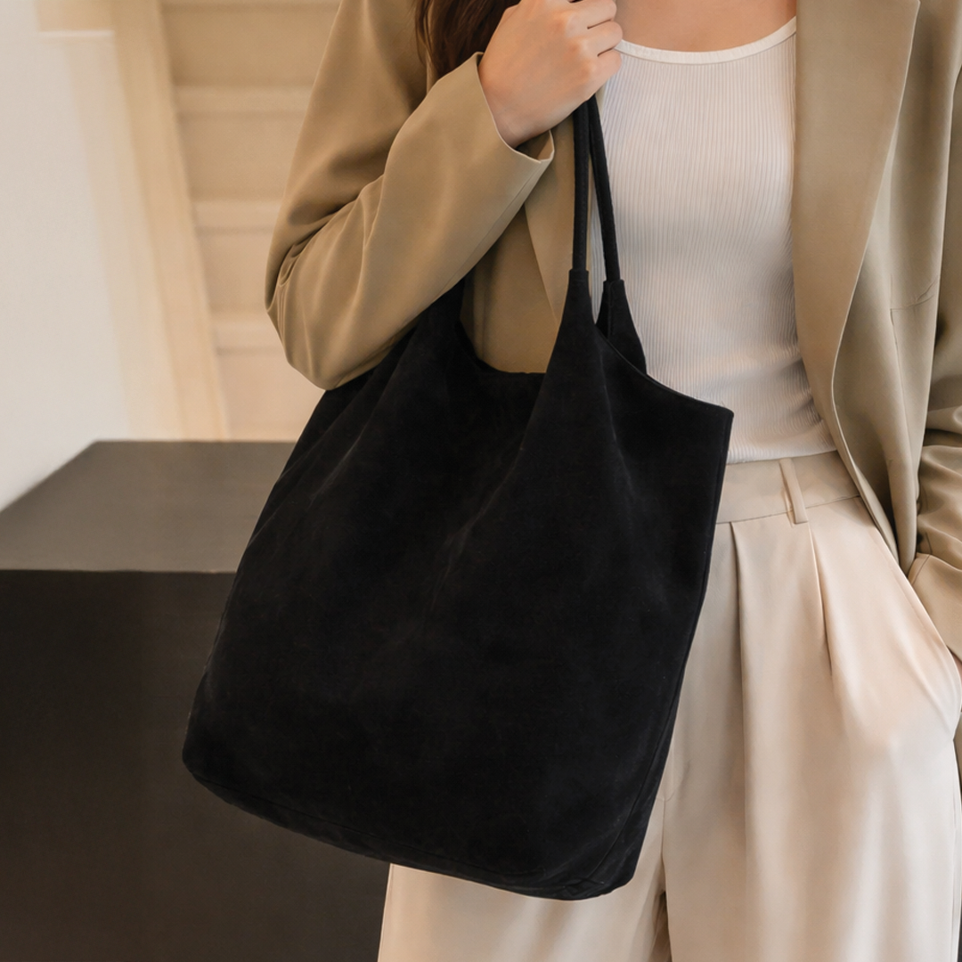 Giselle Suede Tote Bag