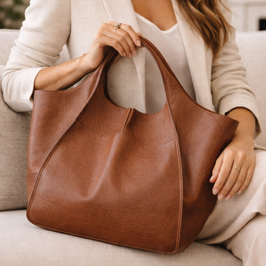Natalia Vegan Leather Tote Bag