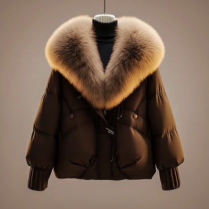 Juliana Faux Fur Collar Puffer Jacket