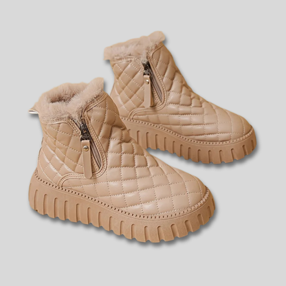 Elvira Quilted Platform Winter Boots