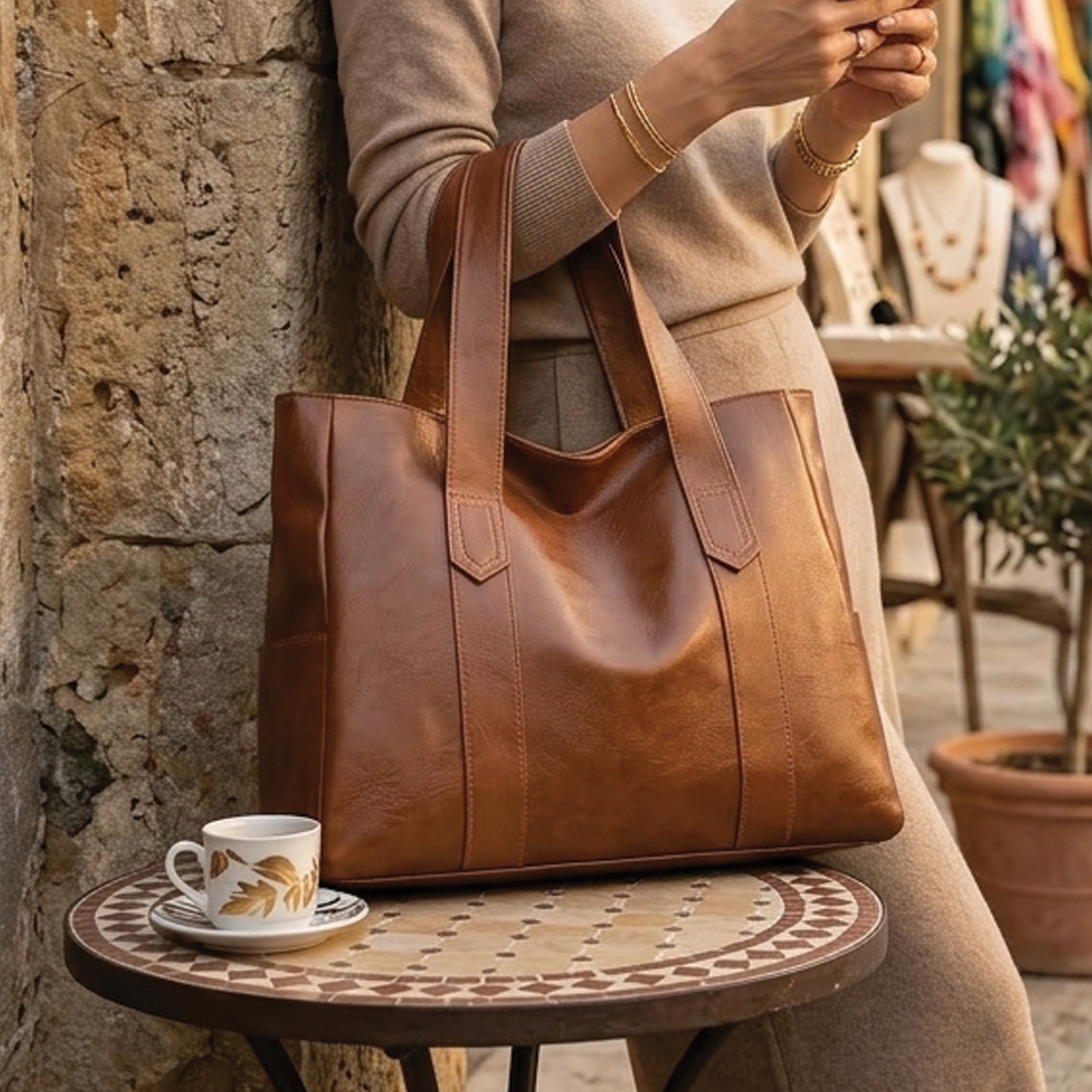 Adelina Vegan Leather Tote Bag