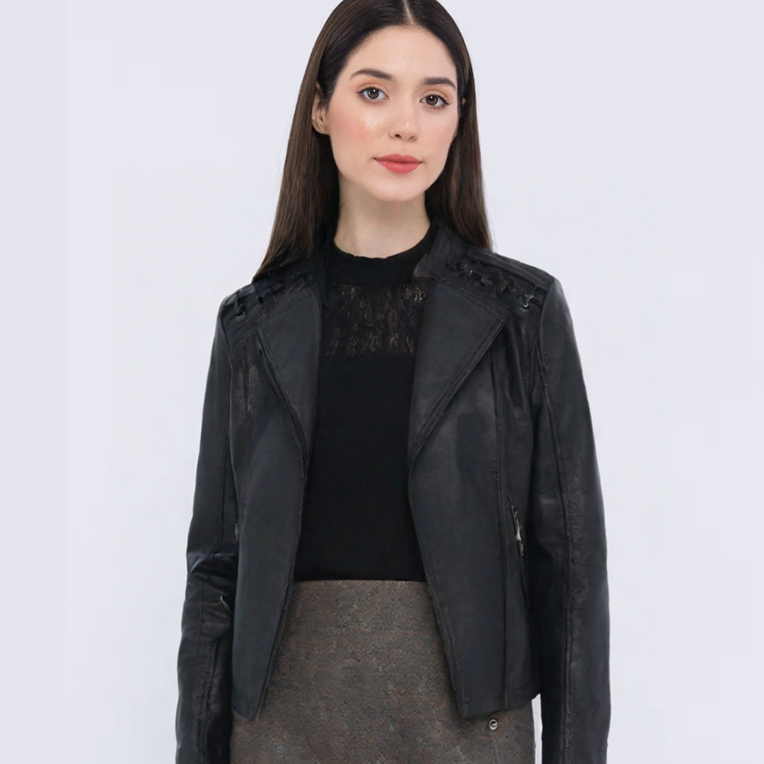 Calista Faux Leather Jacket