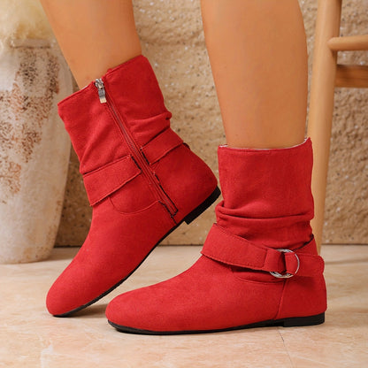 Romina Slouch Buckle Boots