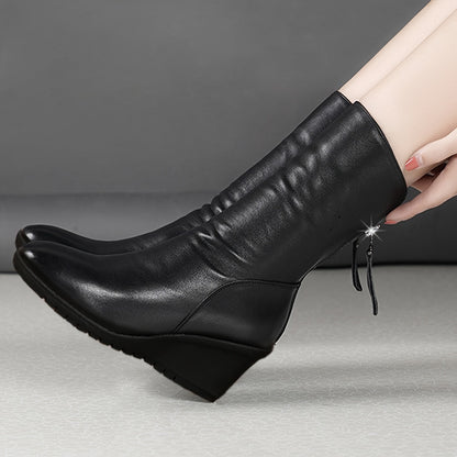 Ilaria Wedge Mid-Calf Boots