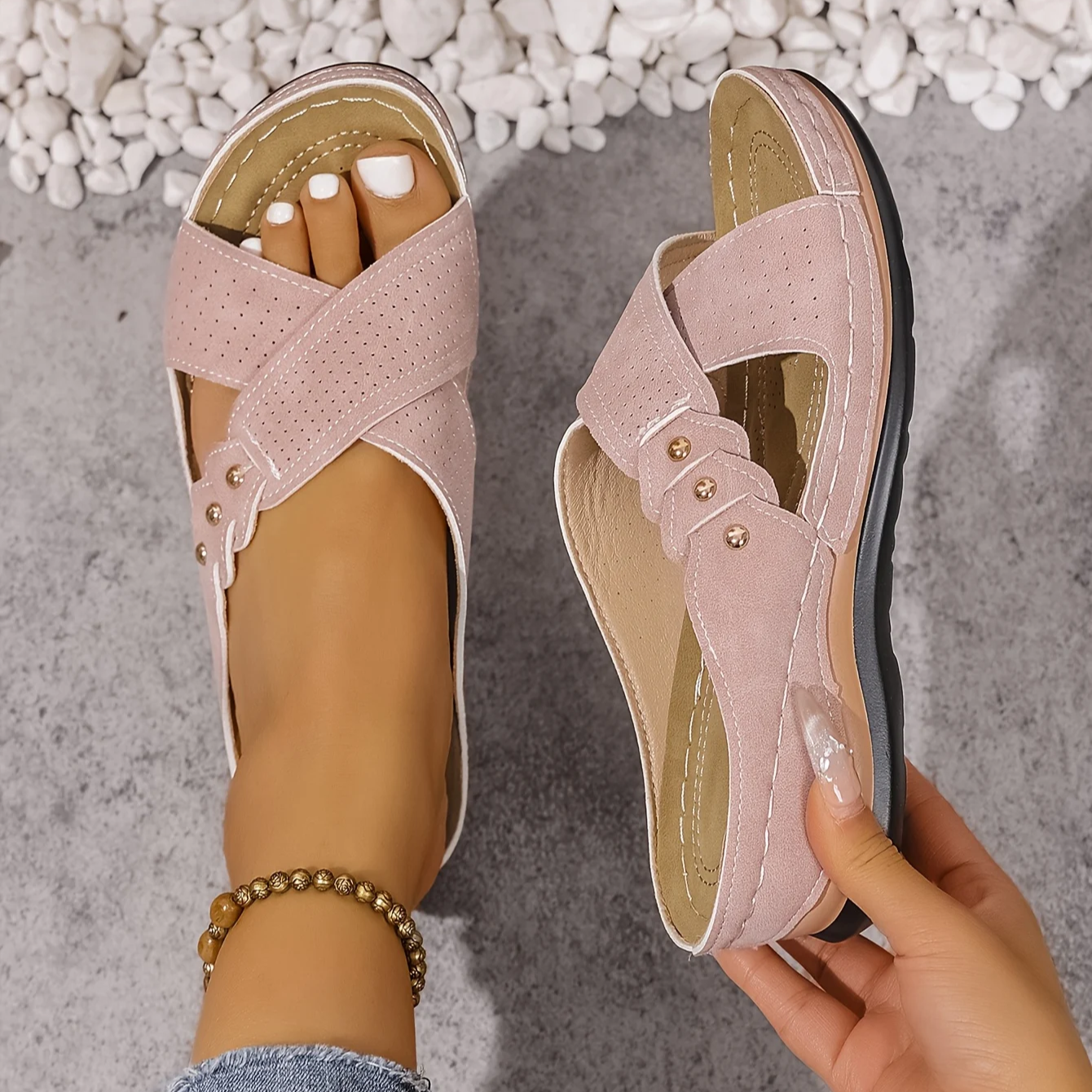 Valeria Orthopedic Wedge Sandals