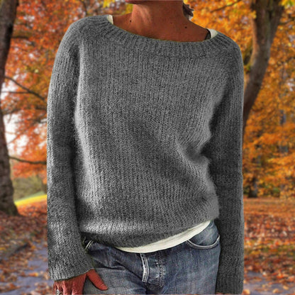 Leonie Boat Neck Layered Knit Sweater