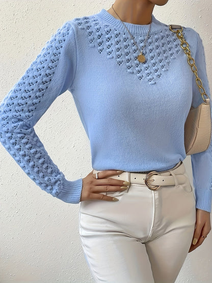 Allegra Pointelle Knit Sweater