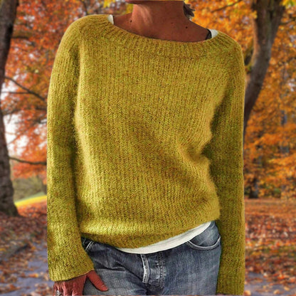 Leonie Boat Neck Layered Knit Sweater