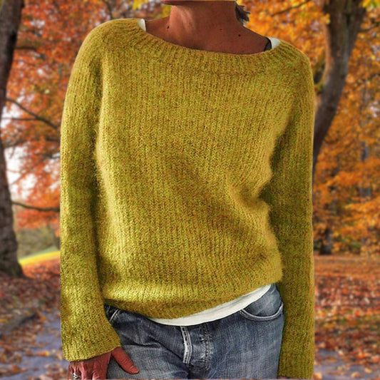 Leonie Boat Neck Layered Knit Sweater