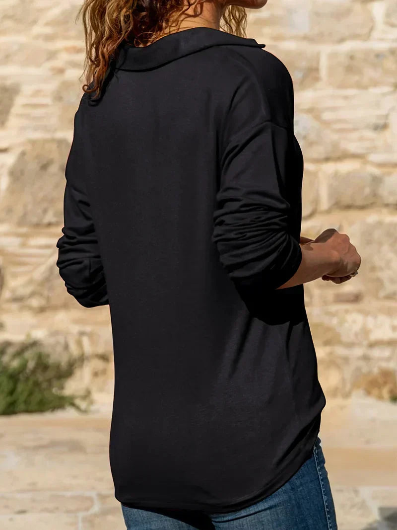 Corinne Collared Quarter-Zip Sweater