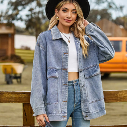 Talia Oversized Denim Shirt Jacket
