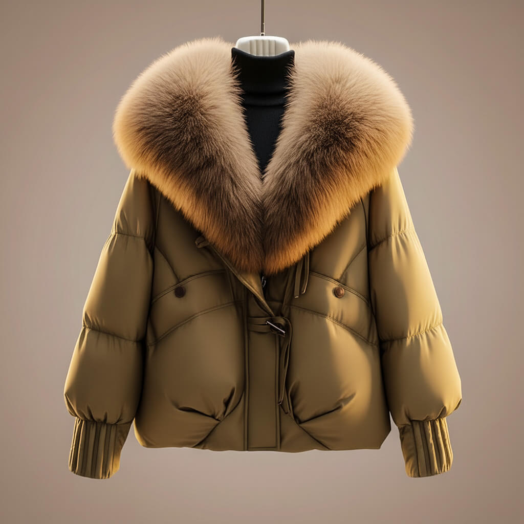 Juliana Faux Fur Collar Puffer Jacket