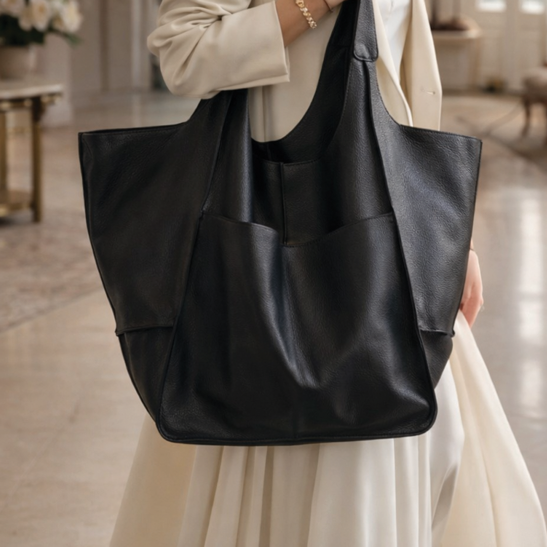 Melina Vegan Leather Tote Bag