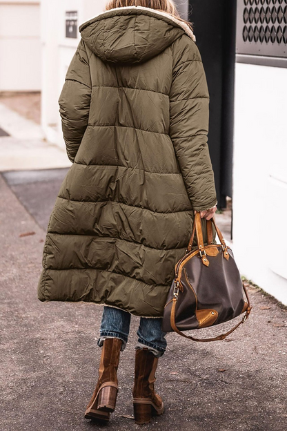 Romina Reversible Sherpa Puffer Coat
