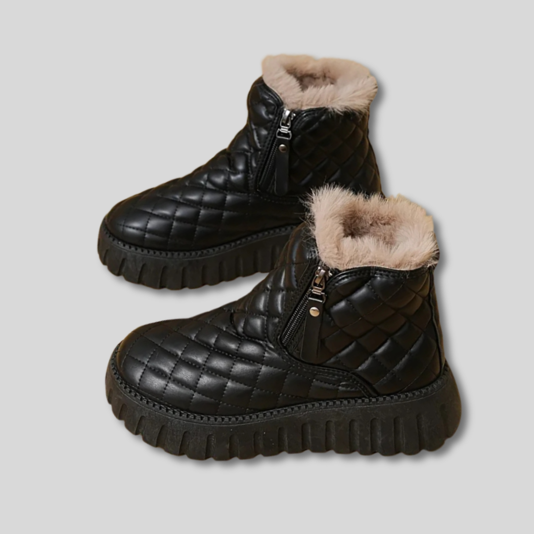 Elvira Quilted Platform Winter Boots