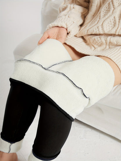 Ines High-Waist Fleece-Lined Leggings
