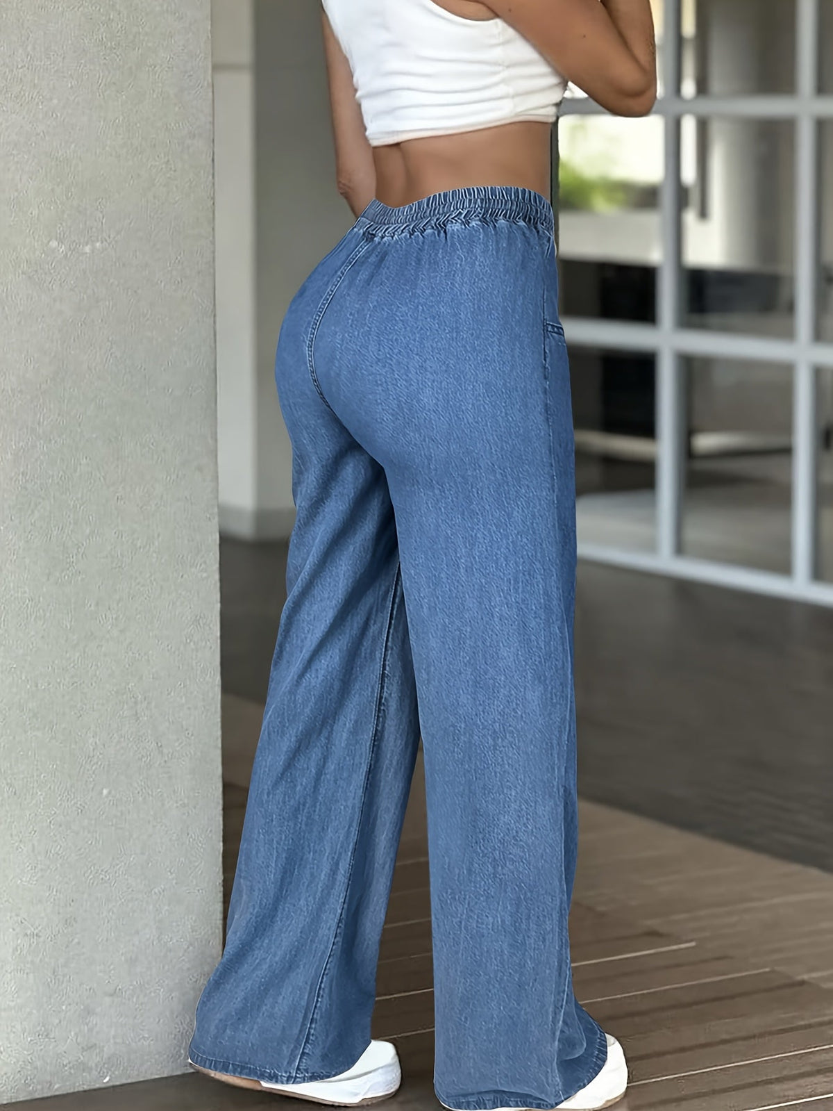 Cora Comfortable Drawstring Wide-Leg Pants