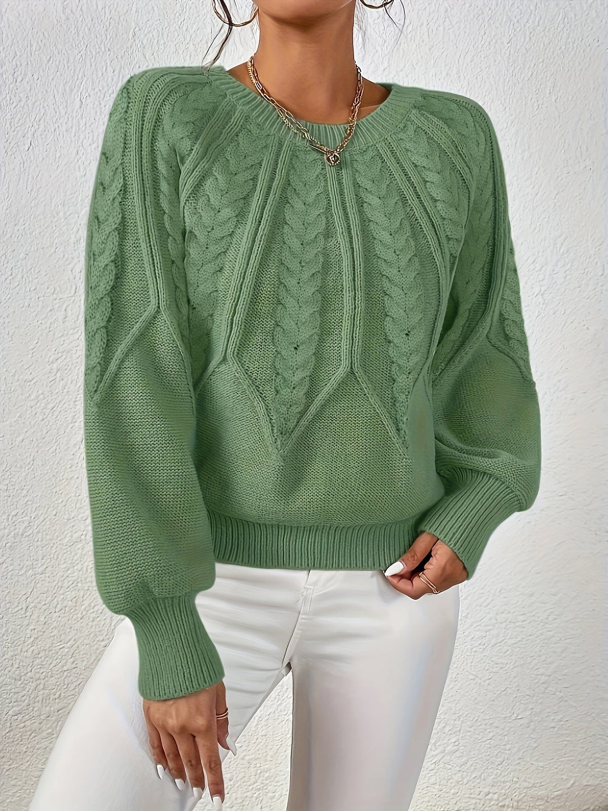 Lisandra Relaxed Cable-Knit Sweater