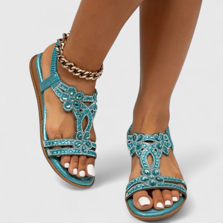 Mirella Beaded Orthopedic Sandals