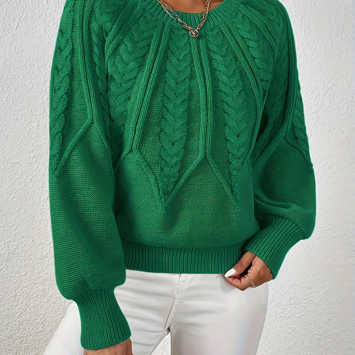 Lisandra Relaxed Cable-Knit Sweater