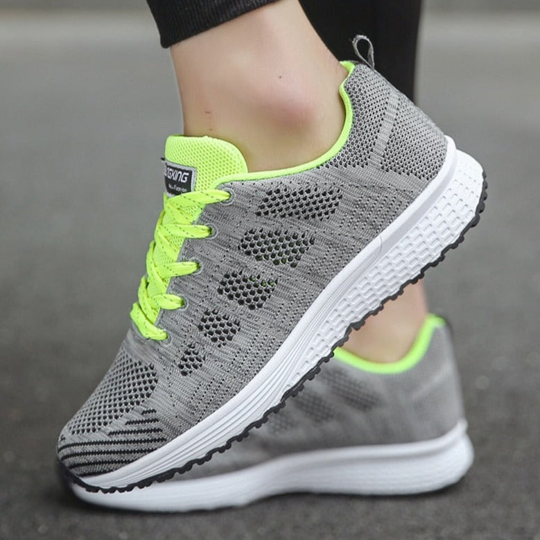 Elara Lace-Up Walking Sneakers
