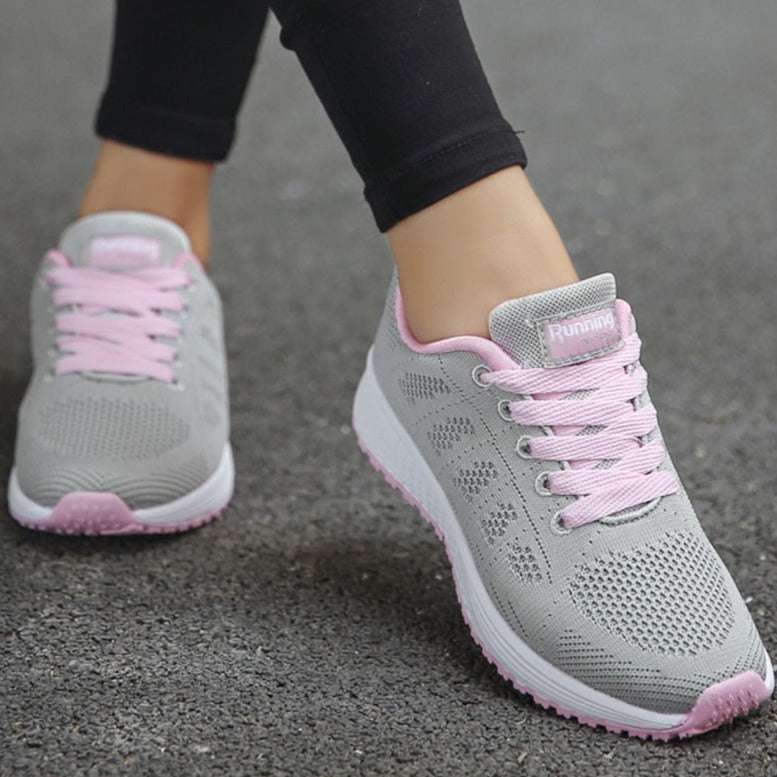 Elara Lace-Up Walking Sneakers
