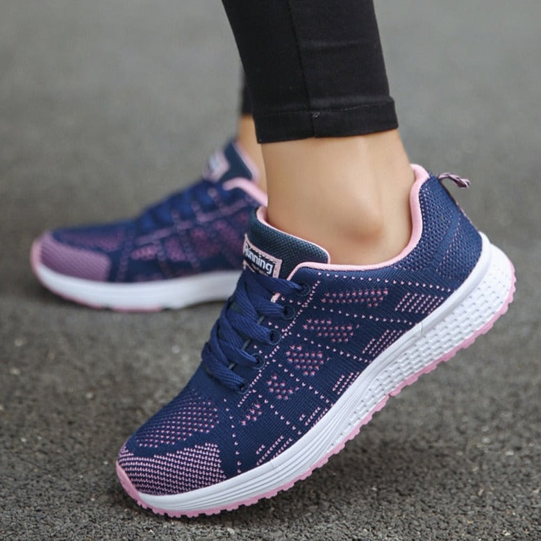Elara Lace-Up Walking Sneakers