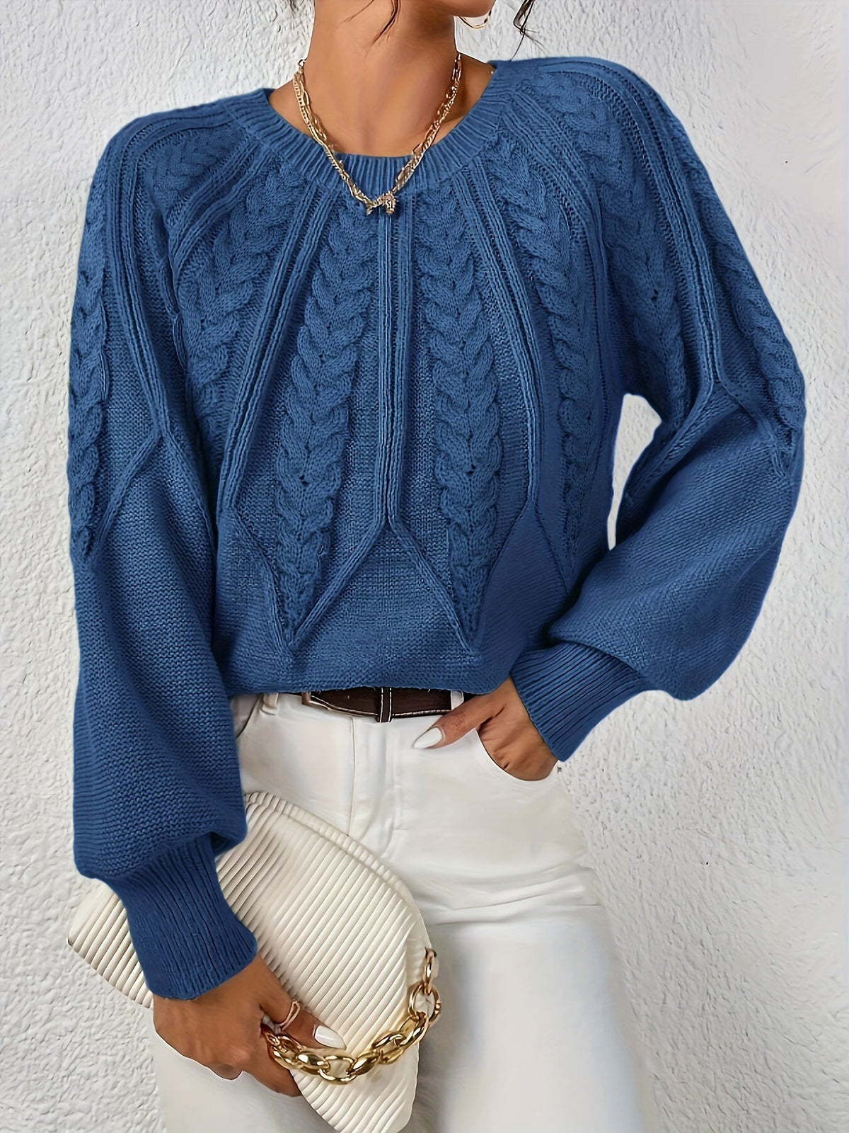 Lisandra Relaxed Cable-Knit Sweater