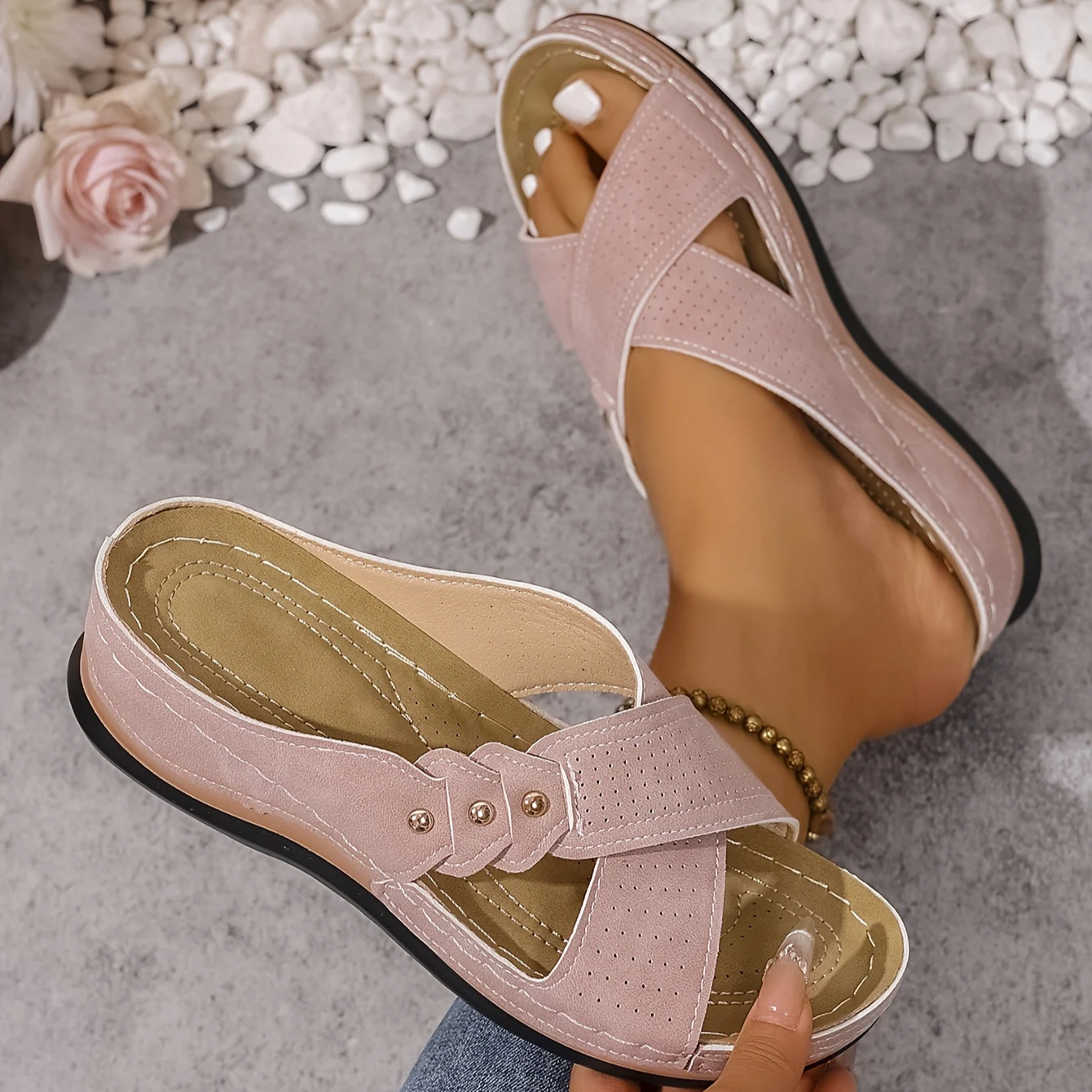 Valeria Orthopedic Wedge Sandals