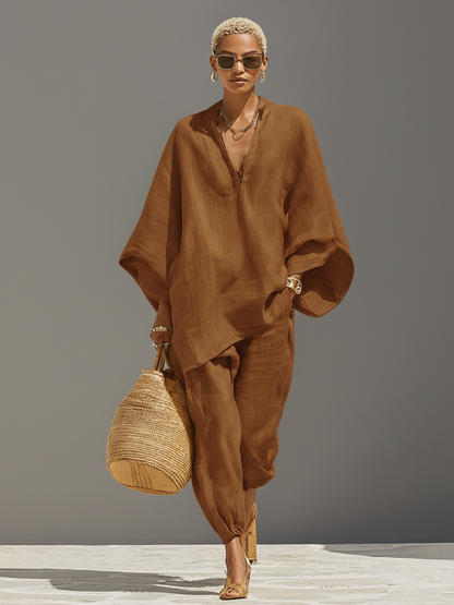 Isla Textured Asymmetric Matching Set