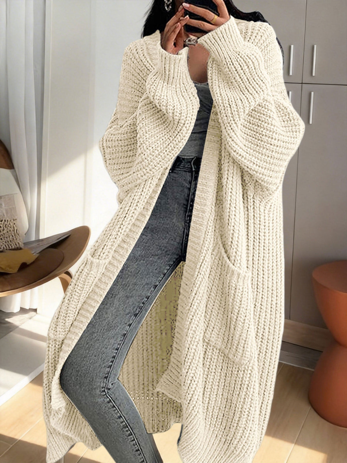 Arlette Oversized Longline Duster Cardigan
