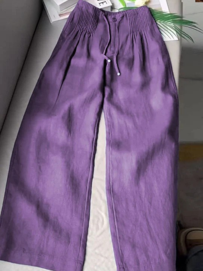 Odessa Lace Wide-Leg Dress Pants