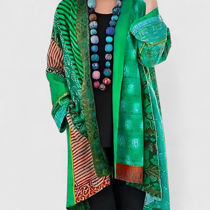 Mirella Patchwork Print Kimono Cardigan