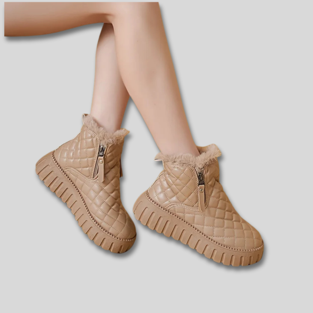 Elvira Quilted Platform Winter Boots