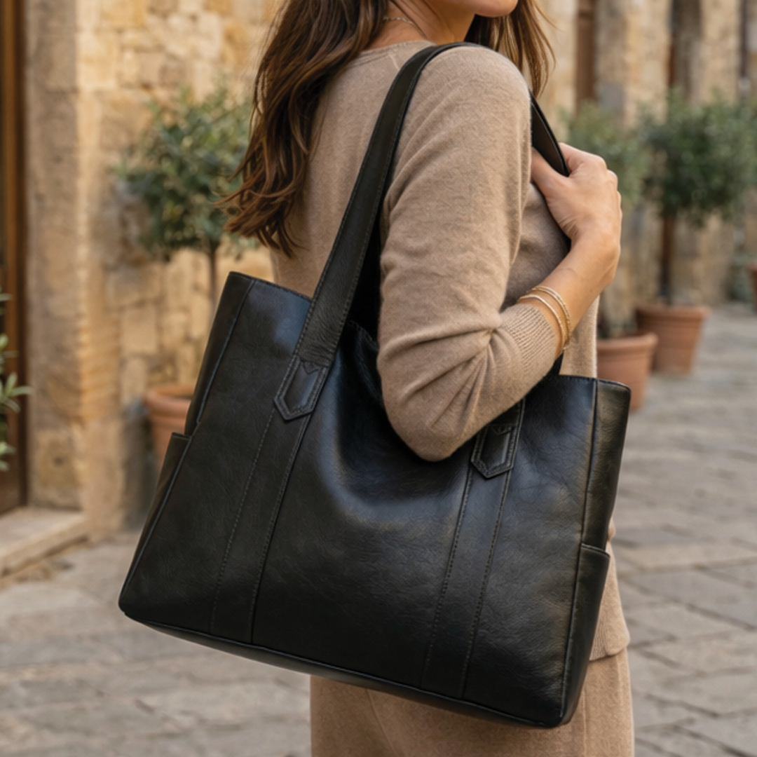 Adelina Vegan Leather Tote Bag