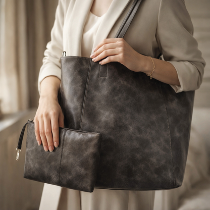 Alessandra Vegan Leather Tote Bag