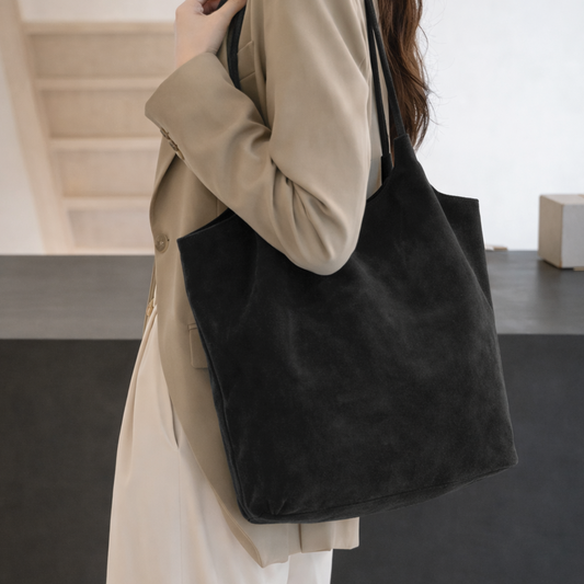 Giselle Suede Tote Bag