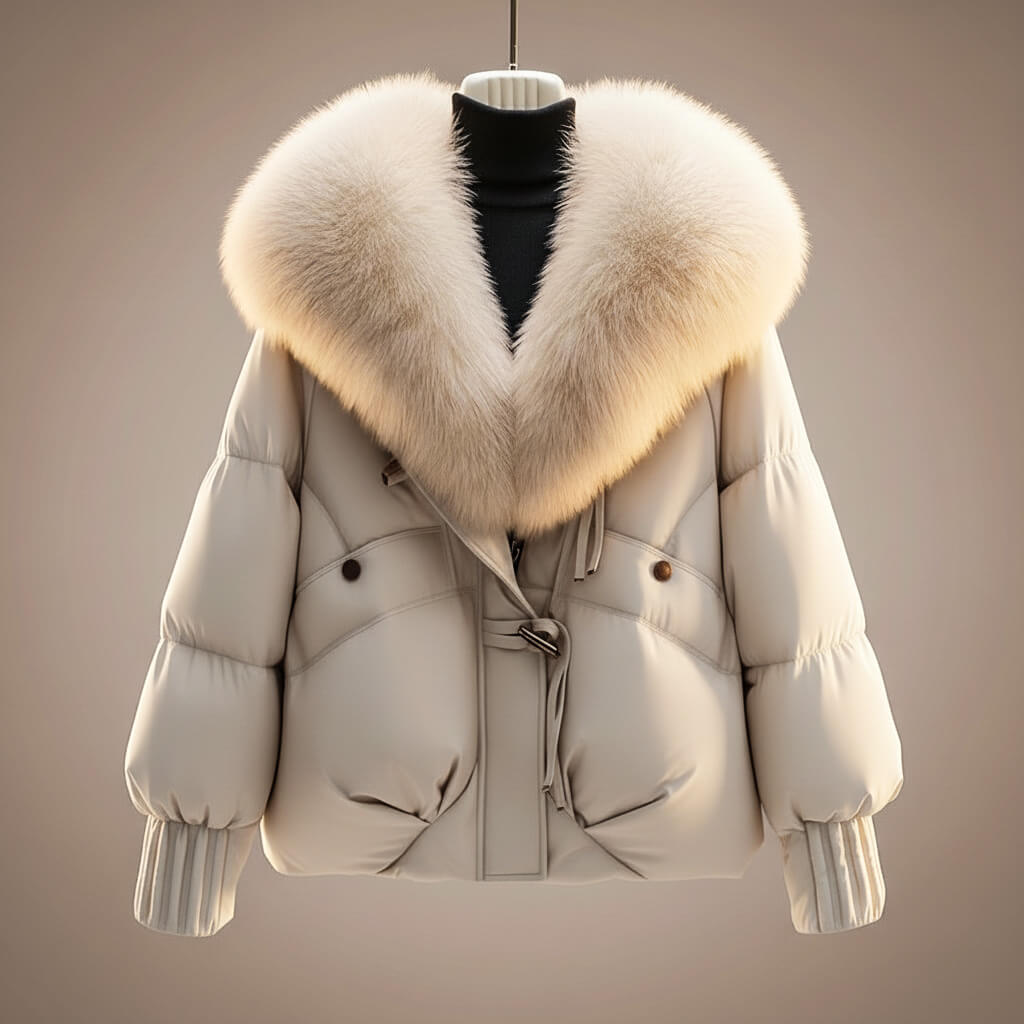 Juliana Faux Fur Collar Puffer Jacket