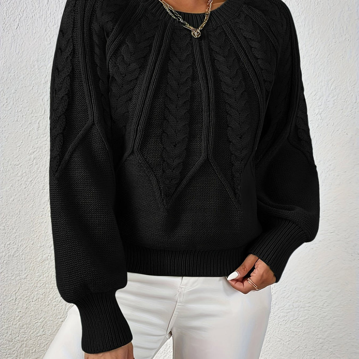 Lisandra Relaxed Cable-Knit Sweater