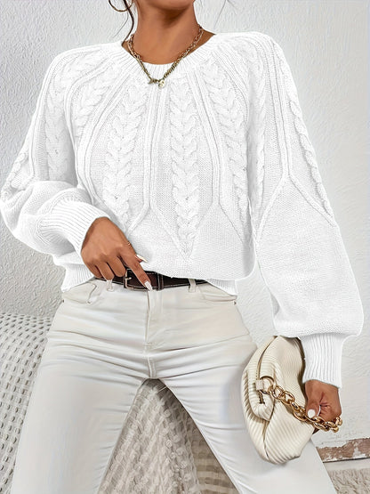 Lisandra Relaxed Cable-Knit Sweater
