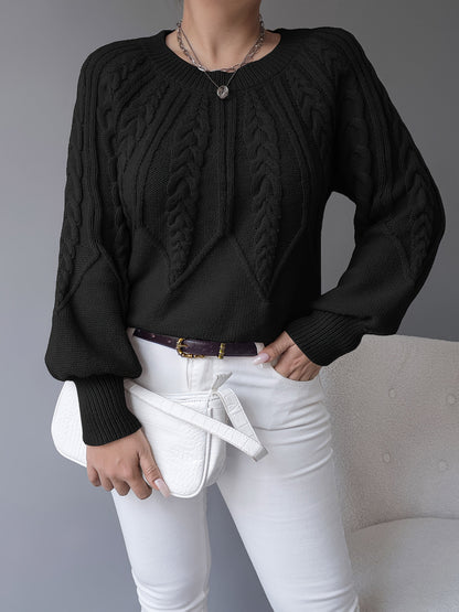 Mireille Textured Cable-Knit Sweater