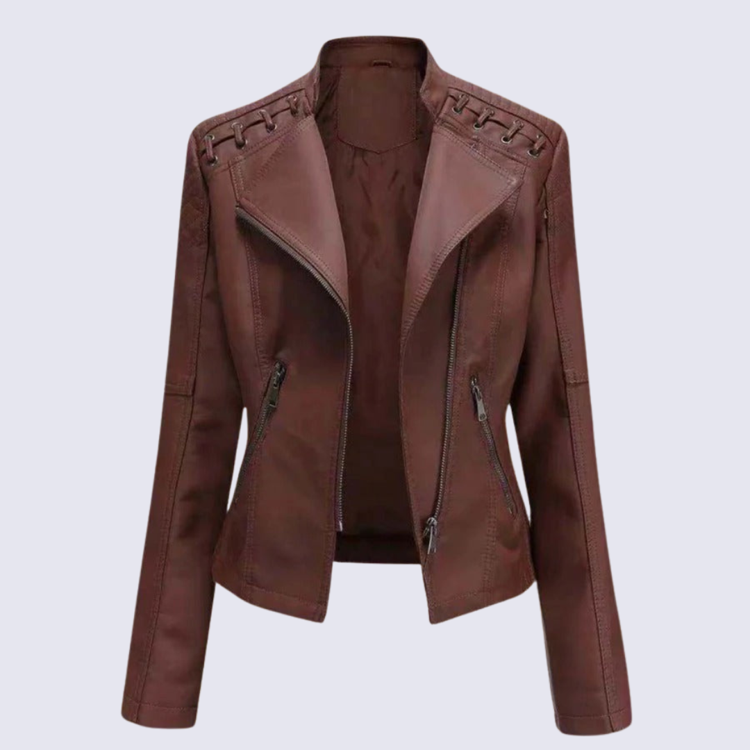 Calista Faux Leather Jacket