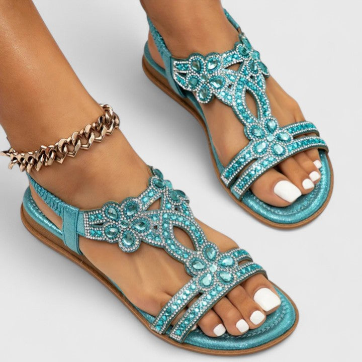 Mirella Beaded Orthopedic Sandals