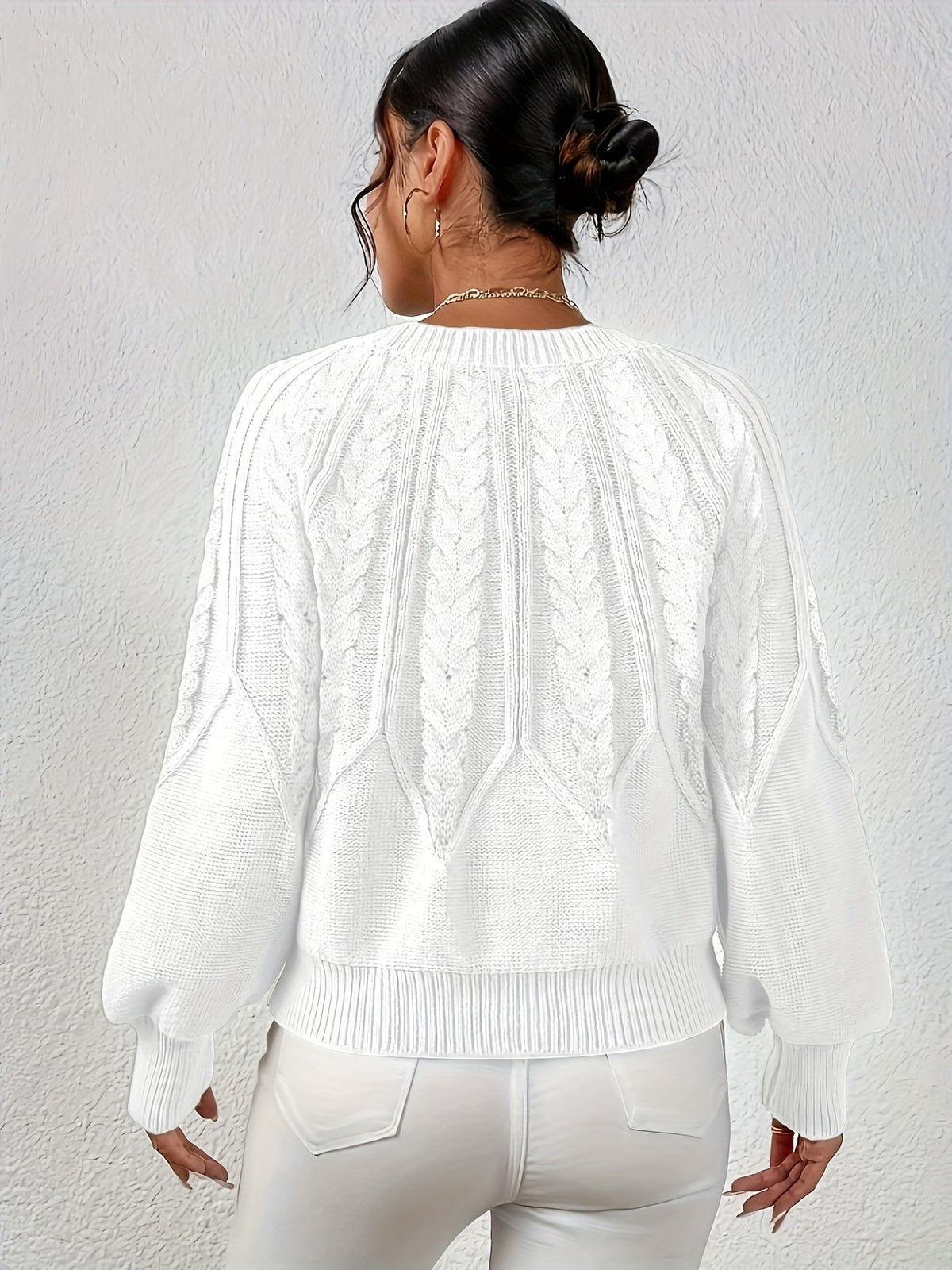 Lisandra Relaxed Cable-Knit Sweater