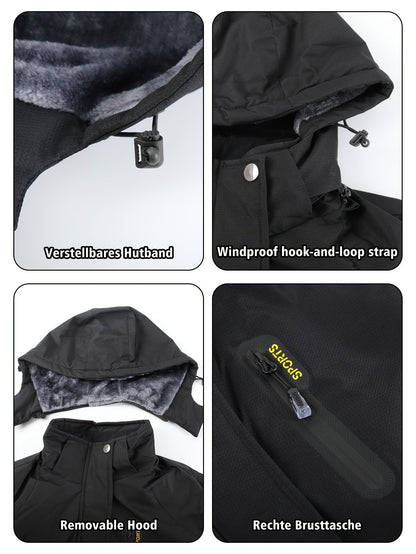 Solenne Waterproof Fleece-Lined Ski Jacket