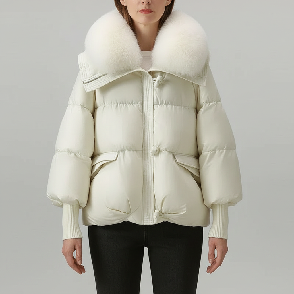 Mirelle Faux Fur Collar Puffer Jacket