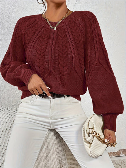 Lisandra Relaxed Cable-Knit Sweater